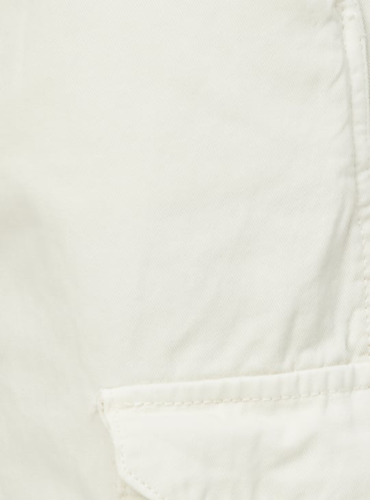 Women Solid Cargo Jeans