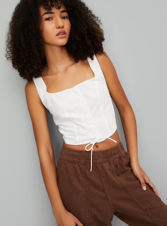 ALAYA F x URB_N Women Schiffili Corset Top