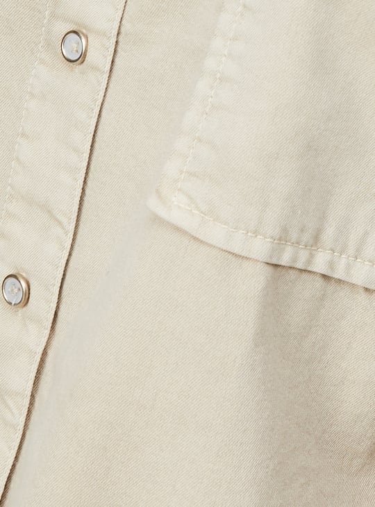 Women Solid Oversized Shirt