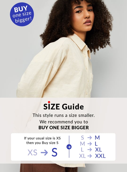 Women Striped Oversized Shirt