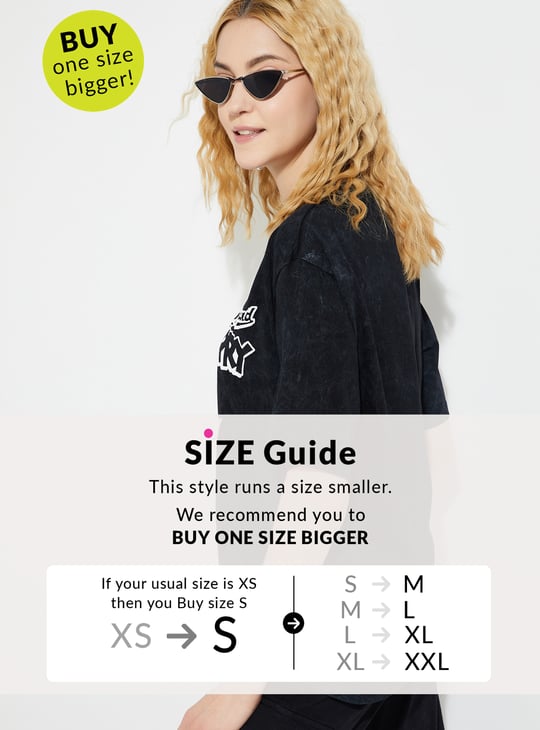 URB_N Women Tom & Jerry Print Oversized T-shirt