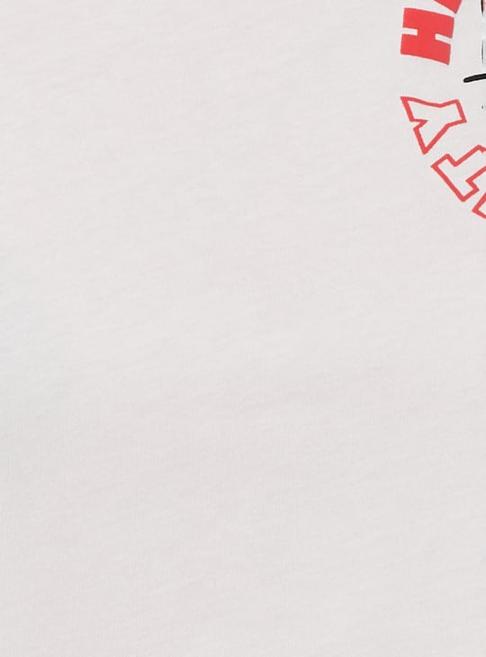 URB_N Women Hello Kitty Print Oversized T-shirt