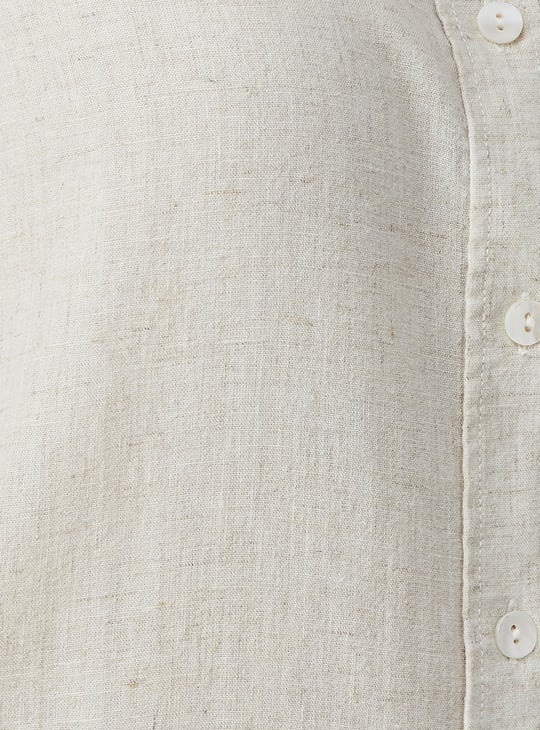 Kalki x Max Women Solid Regular Fit Linen Shirt