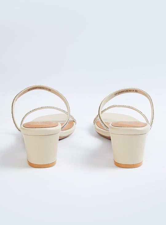 Women Embellished Block Heels