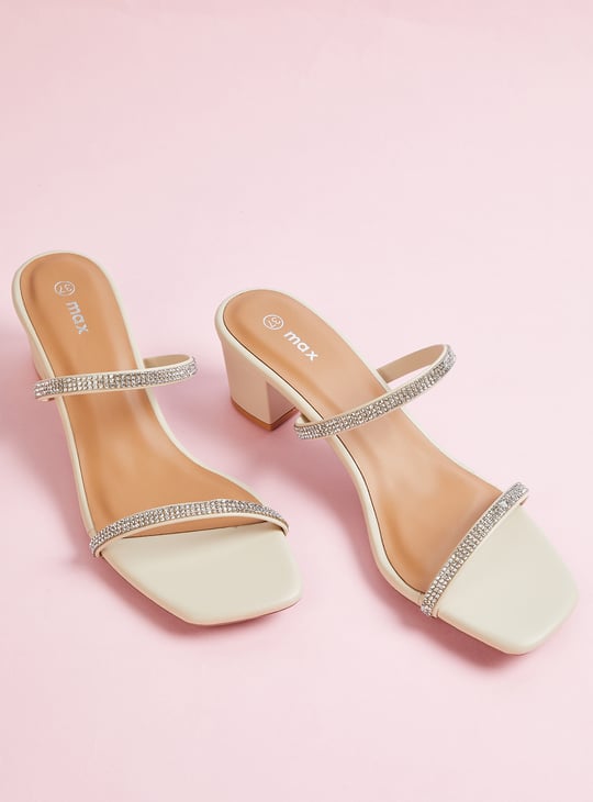 Women Embellished Block Heels