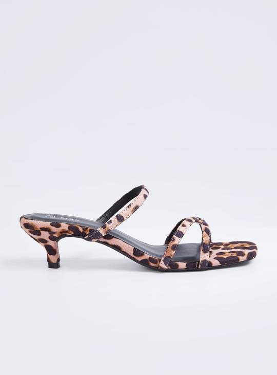 Women Animal Print Kitten Heels