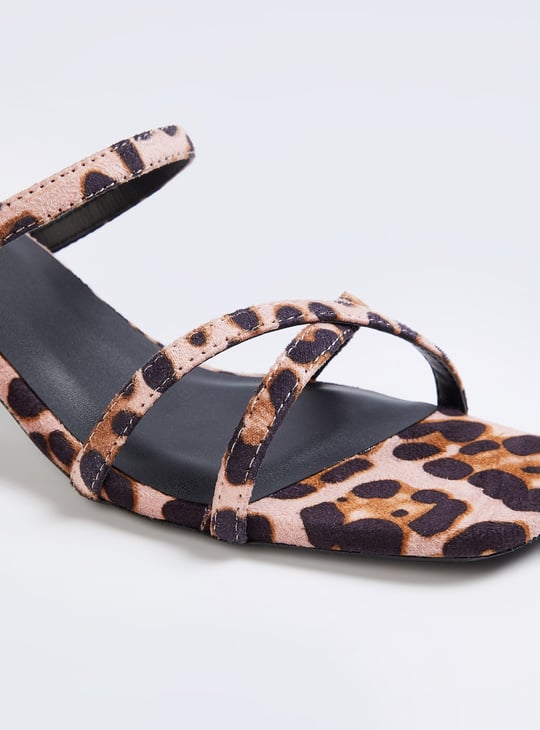 Women Animal Print Kitten Heels