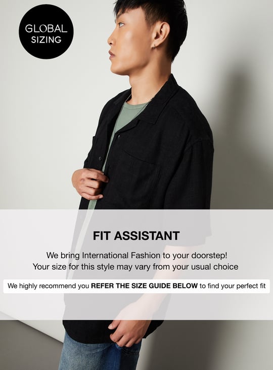 Men Textured Relaxed Fit Shirt