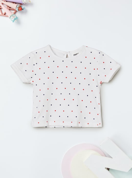 Girls Embroidered Dungaree Dress with T-shirt