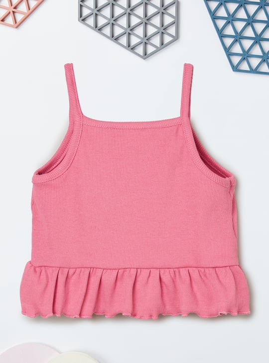 Girls Ribbed Top - Pack of 2