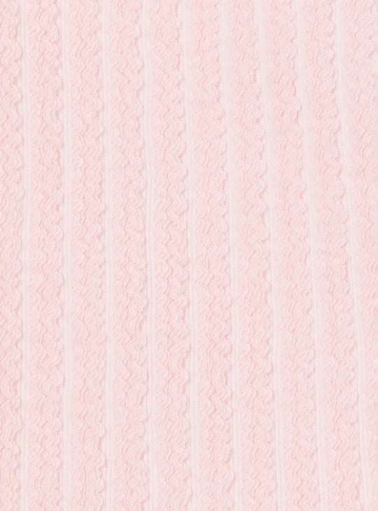 Girls Textured Shorts Set