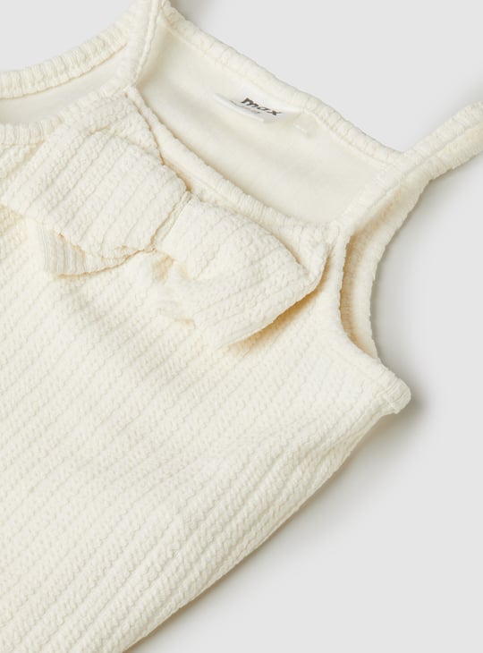 Girls Textured Shorts Set