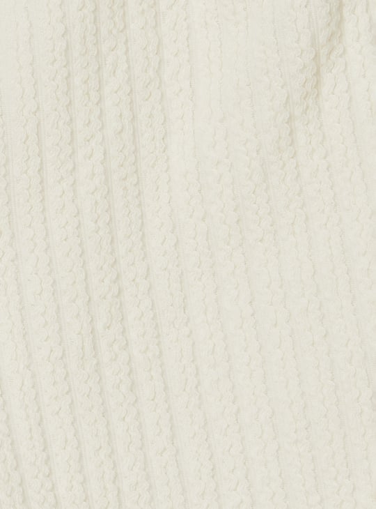 Girls Textured Shorts Set