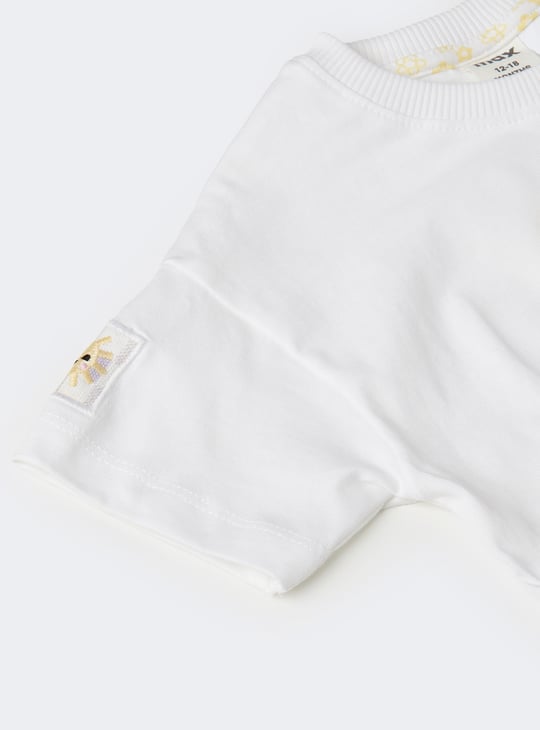 Girls Embroidered Shorts Set