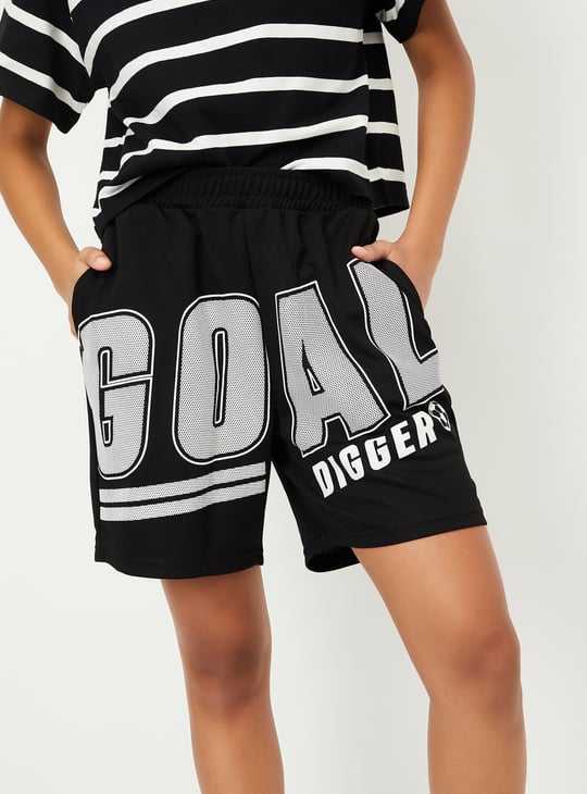 Women Printed Sports Shorts