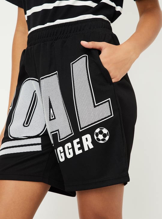 Women Printed Sports Shorts