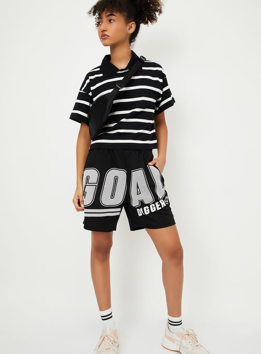 Women Printed Sports Shorts