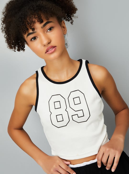 Women Printed Sports Tank Top