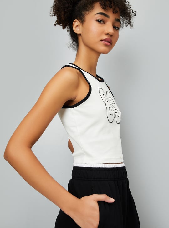 Women Printed Sports Tank Top