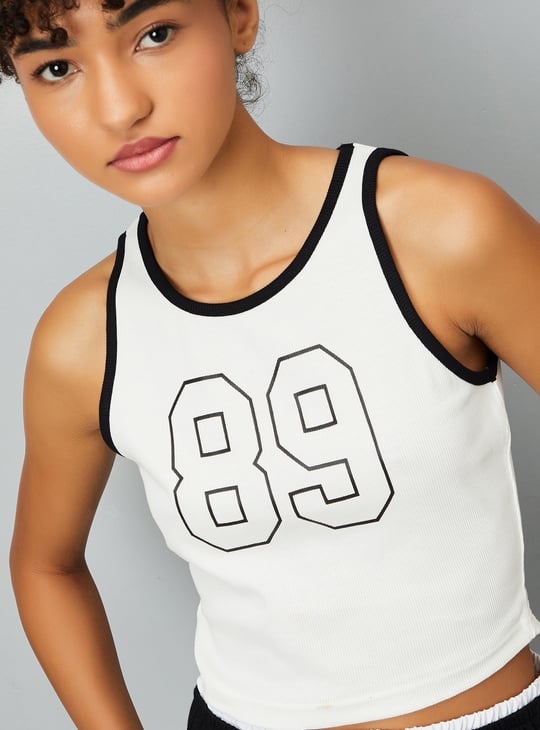 Women Printed Sports Tank Top