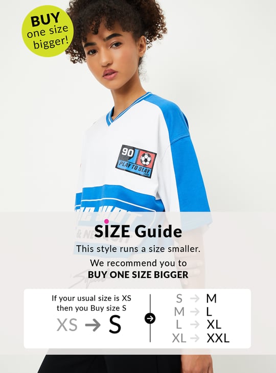 Women Oversized Printed Sports T-shirt