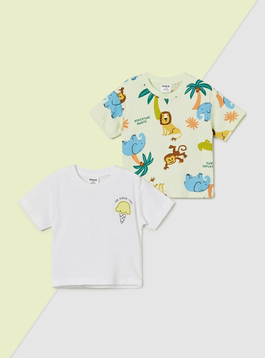 Boys Printed T-shirt - Pack of 2