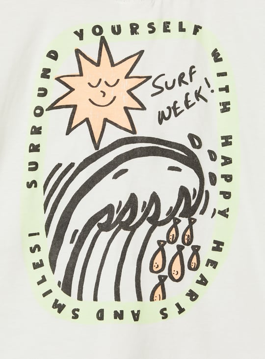 Boys Printed Shorts Set