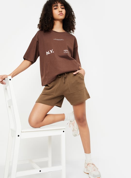 Women Solid Athleisure Shorts