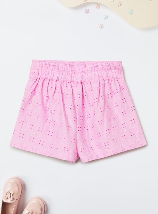 Girs Schiffili Embroidered Shorts