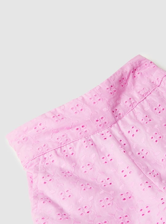 Girs Schiffili Embroidered Shorts