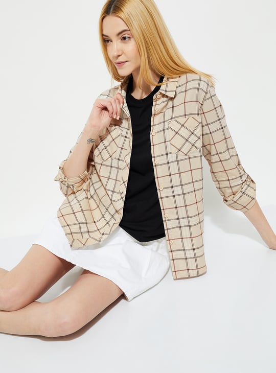 Women Checked Regular Fit Shirt