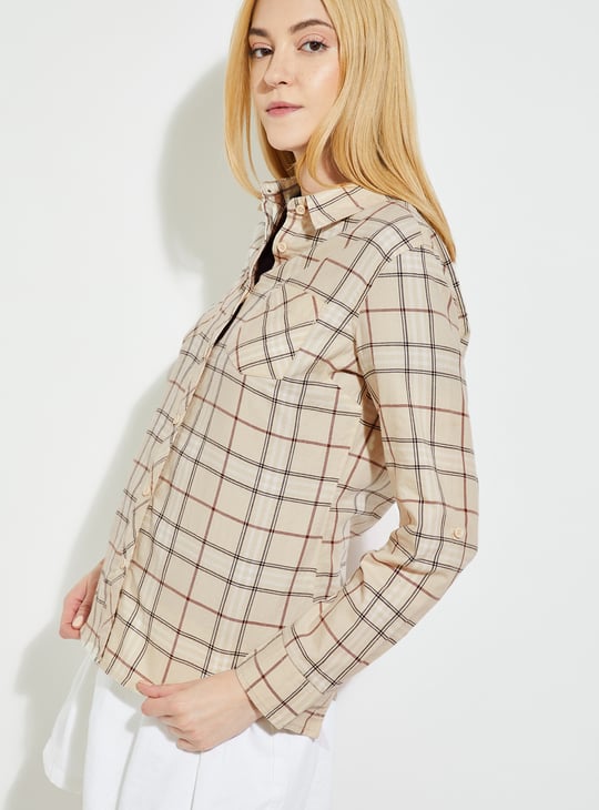 Women Checked Regular Fit Shirt
