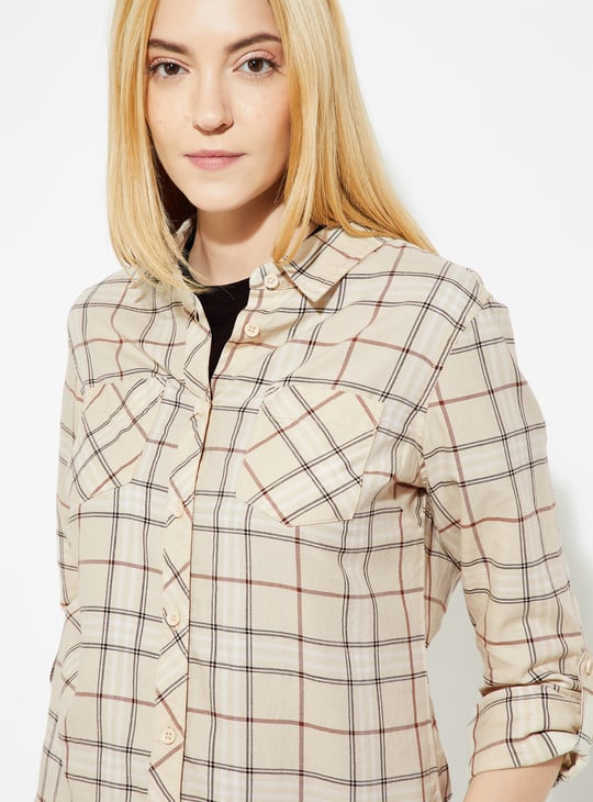 Women Checked Regular Fit Shirt