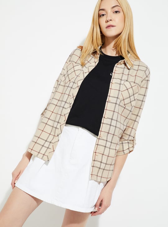 Women Checked Regular Fit Shirt