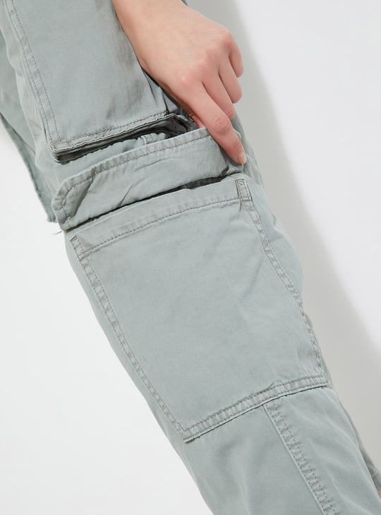 URB_N Women Solid Cargo Trousers