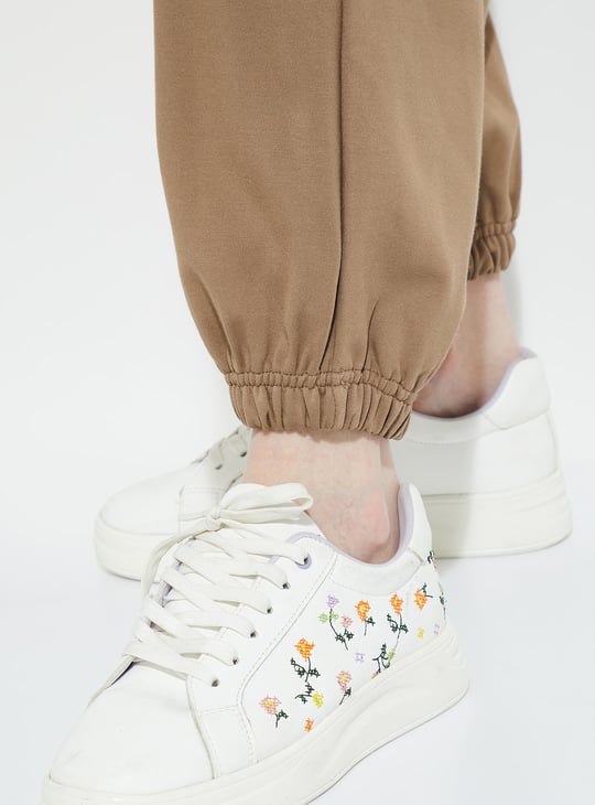 ALAYA F x URB_N Women Textured Cargo Joggers