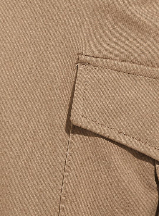 ALAYA F x URB_N Women Textured Cargo Joggers