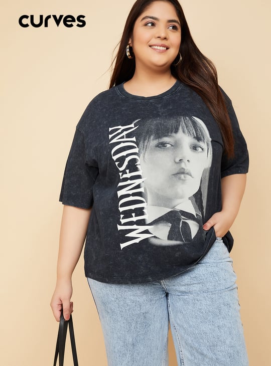 ALAYA F x URB_N Women Wednesday Oversized T-shirt