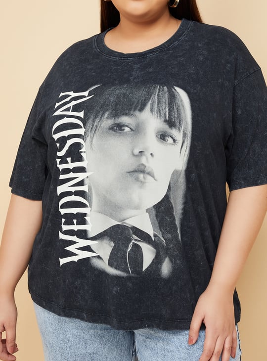 ALAYA F x URB_N Women Wednesday Oversized T-shirt