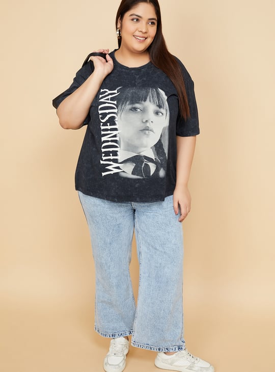 ALAYA F x URB_N Women Wednesday Oversized T-shirt