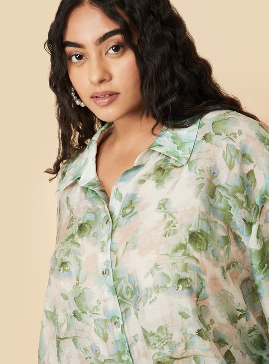 Women Floral Print Shirt