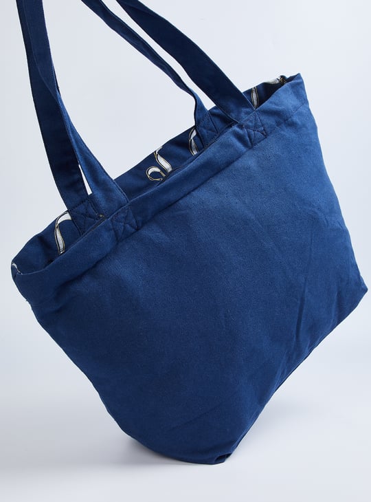 Women Bow Print Shopper Bag