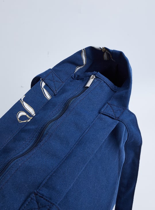 Women Bow Print Shopper Bag