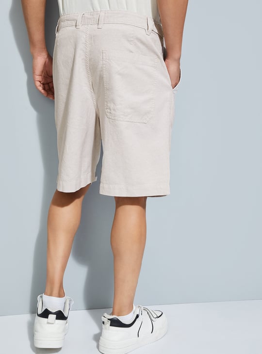 URB_N Men Textured Shorts