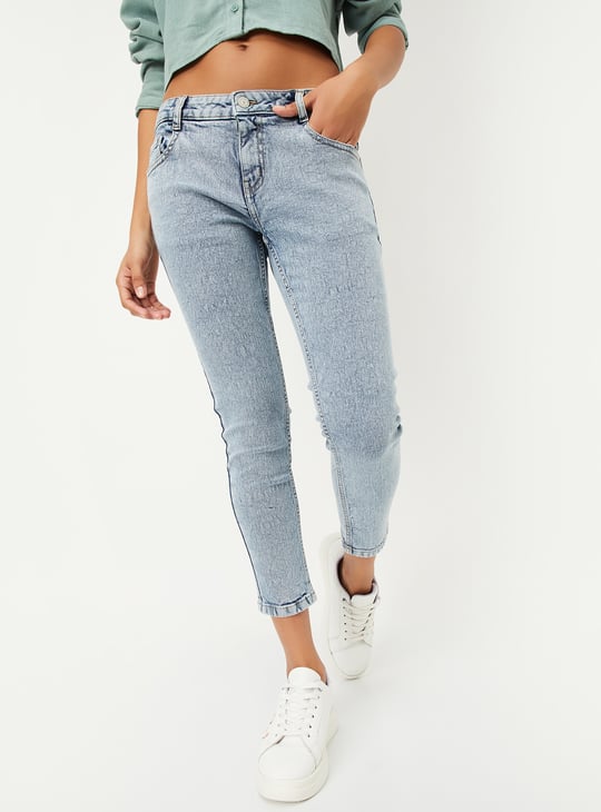 Women Washed Skinny Fit Jeans