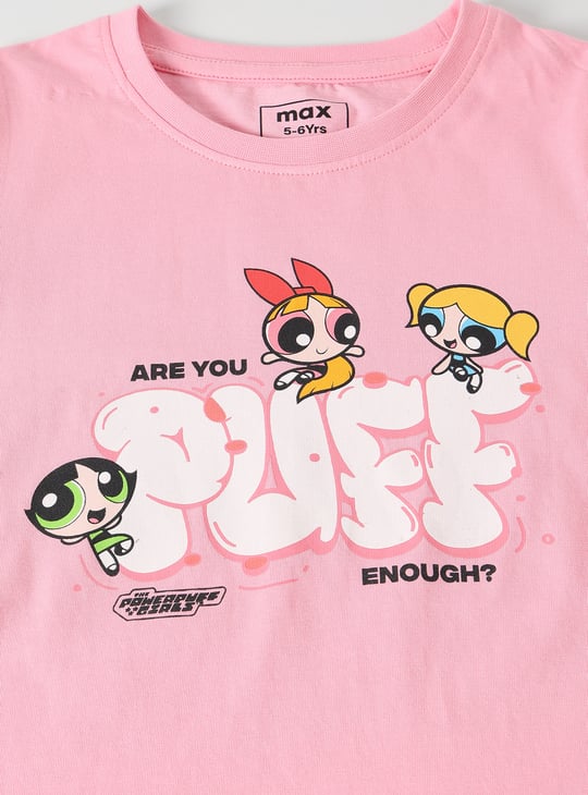 Girls Powerpuff Girls Printed Sleepwear Set