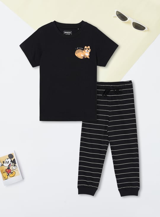 Boys Printed Joggers Set
