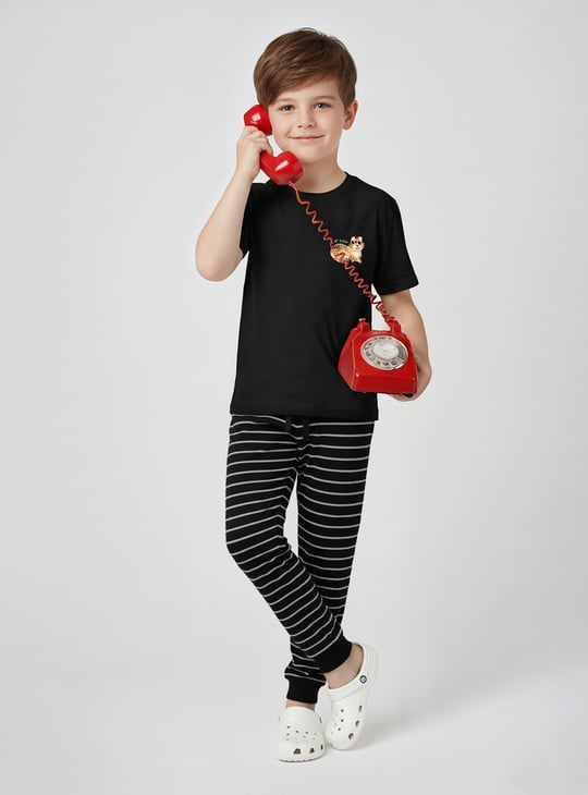 Boys Printed Joggers Set