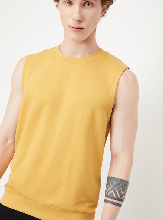 Men Solid Sports T-shirt