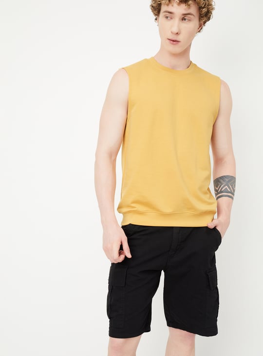 Men Solid Sports T-shirt